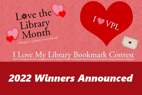 Winners of the 2022 I Love My Library bookmark Contest