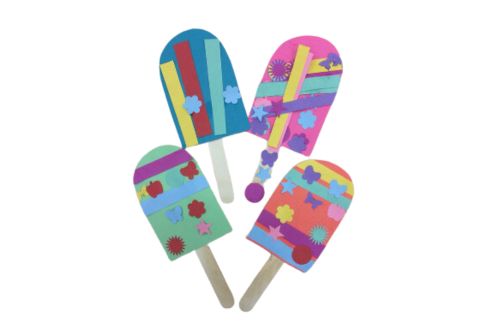 Popsicle paper craft
