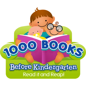 cartoon kids reading a book